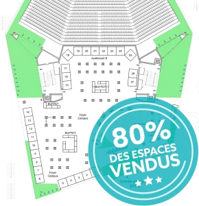 80% des espaces vendus